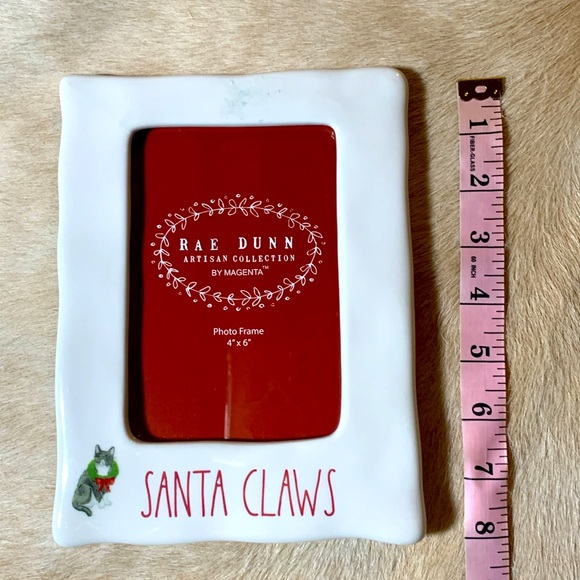 RAE DUNN Christmas “Santa CLAWS” Cat Photo Frame - Picture 6 of 6